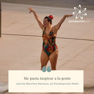 Jacinta Martínez Ranceze, imagen de nota para Paraeportes radio.